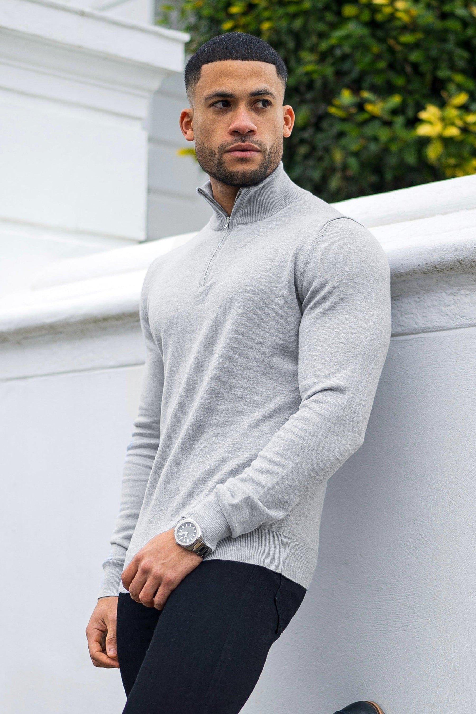 Santorini Lynx Men’s Gray Sweater