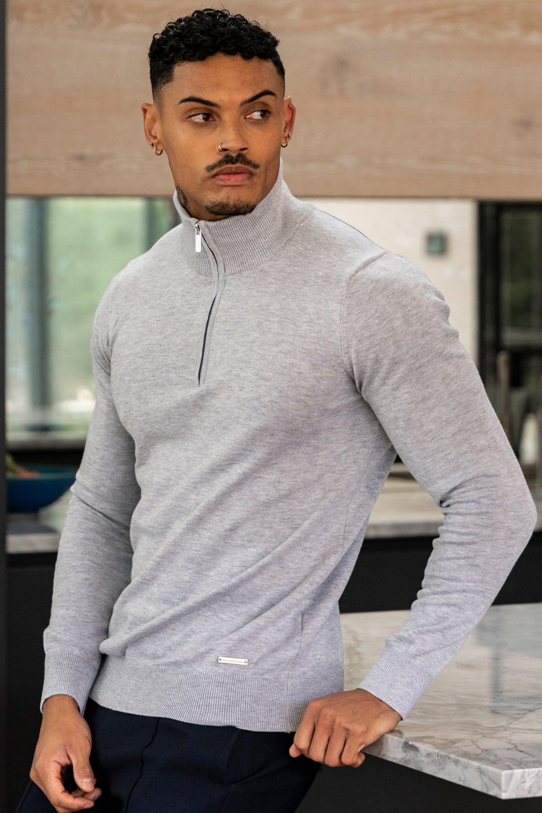 Santorini Lynx Men’s Gray Sweater