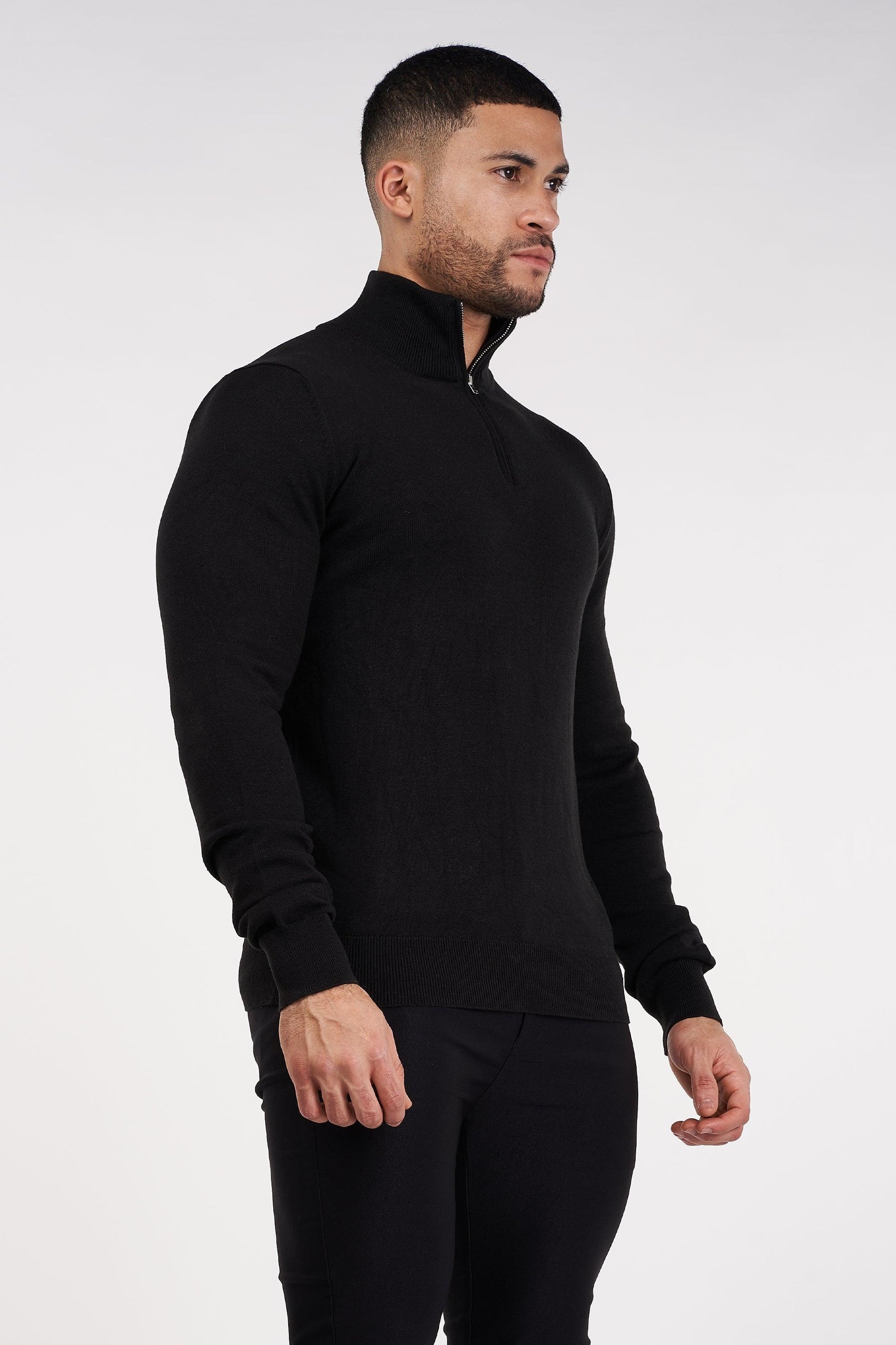 Santorini Lynx Men’s Black Sweater