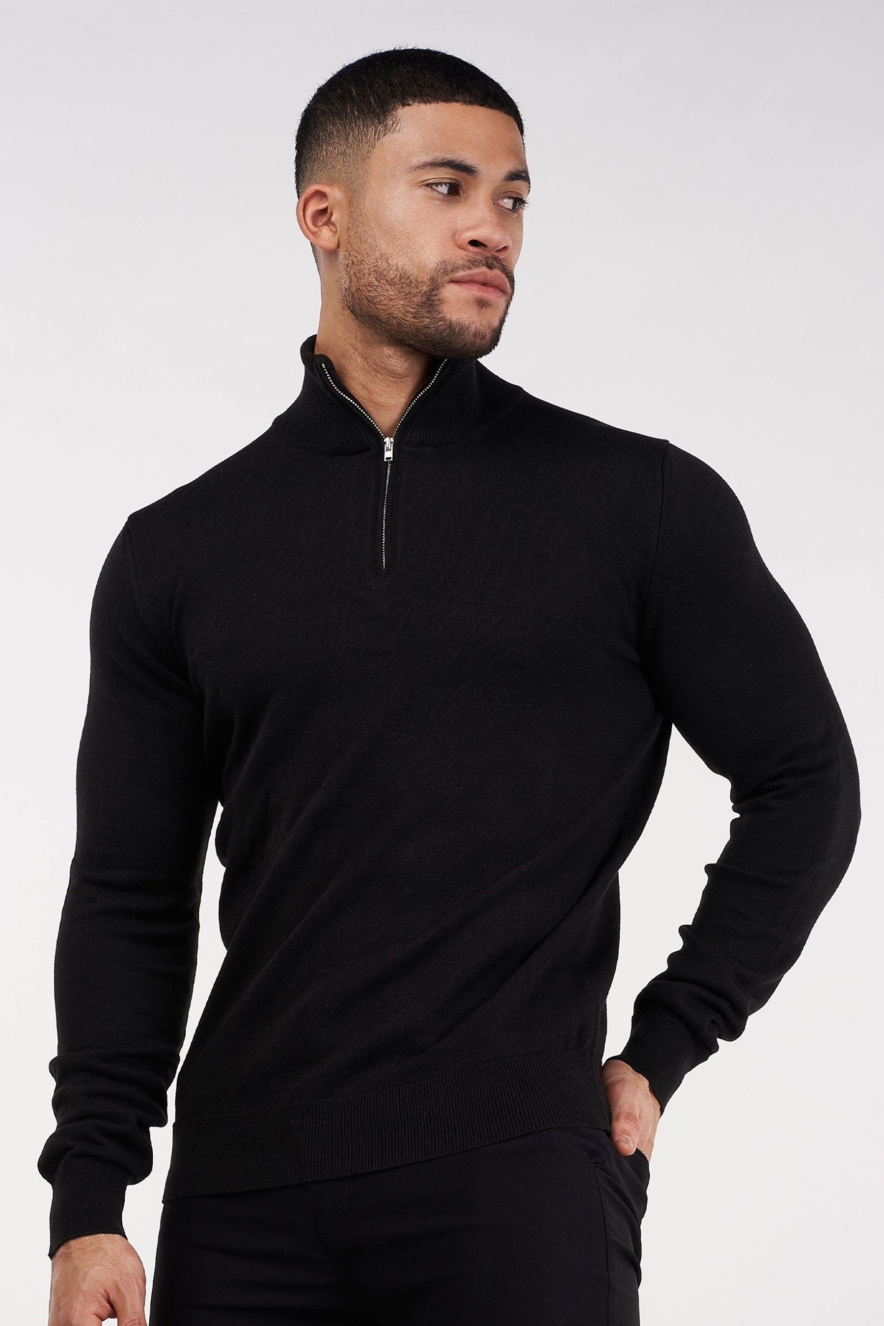 Santorini Lynx Men’s Black Sweater