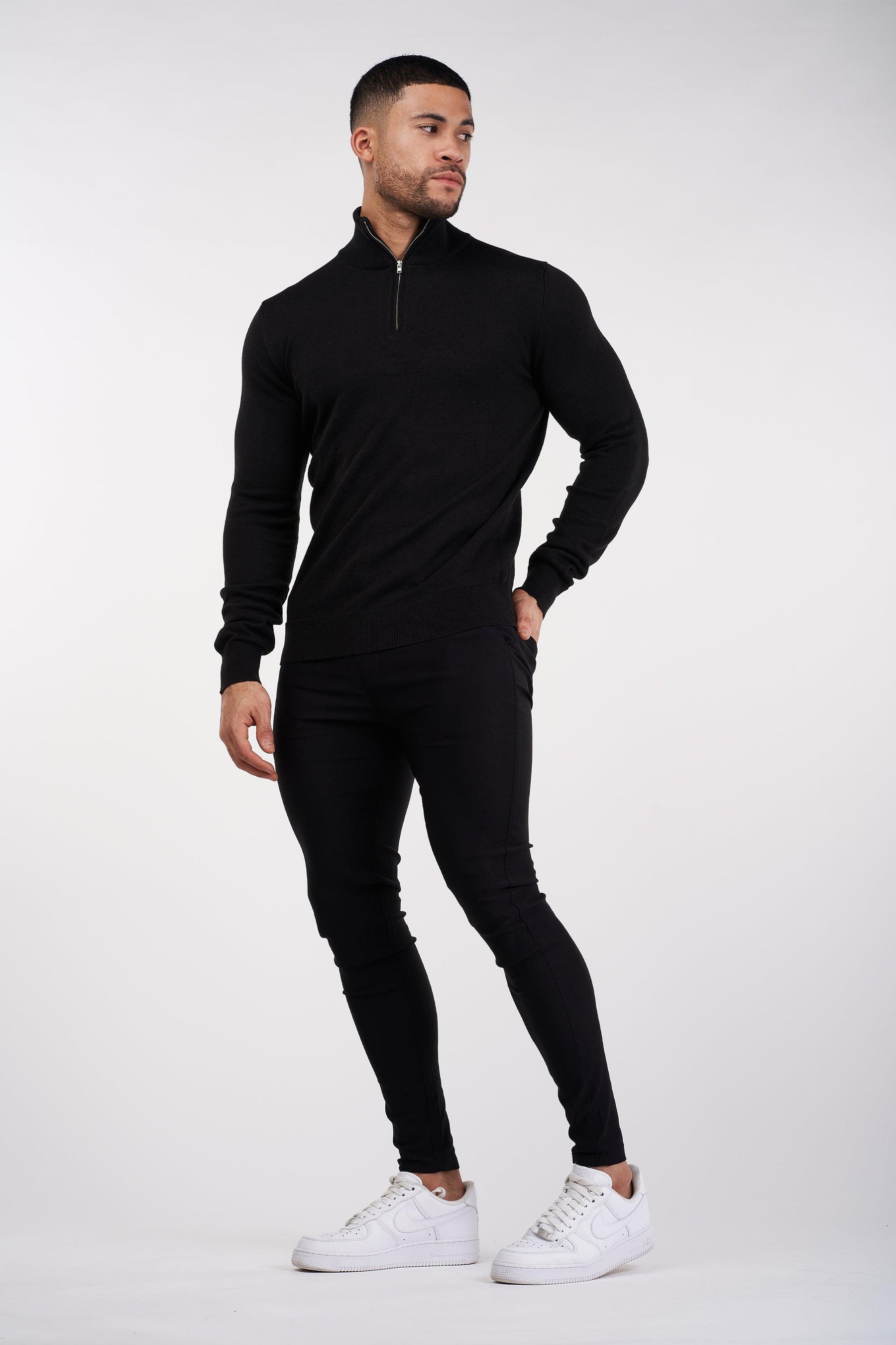 Santorini Lynx Men’s Black Sweater