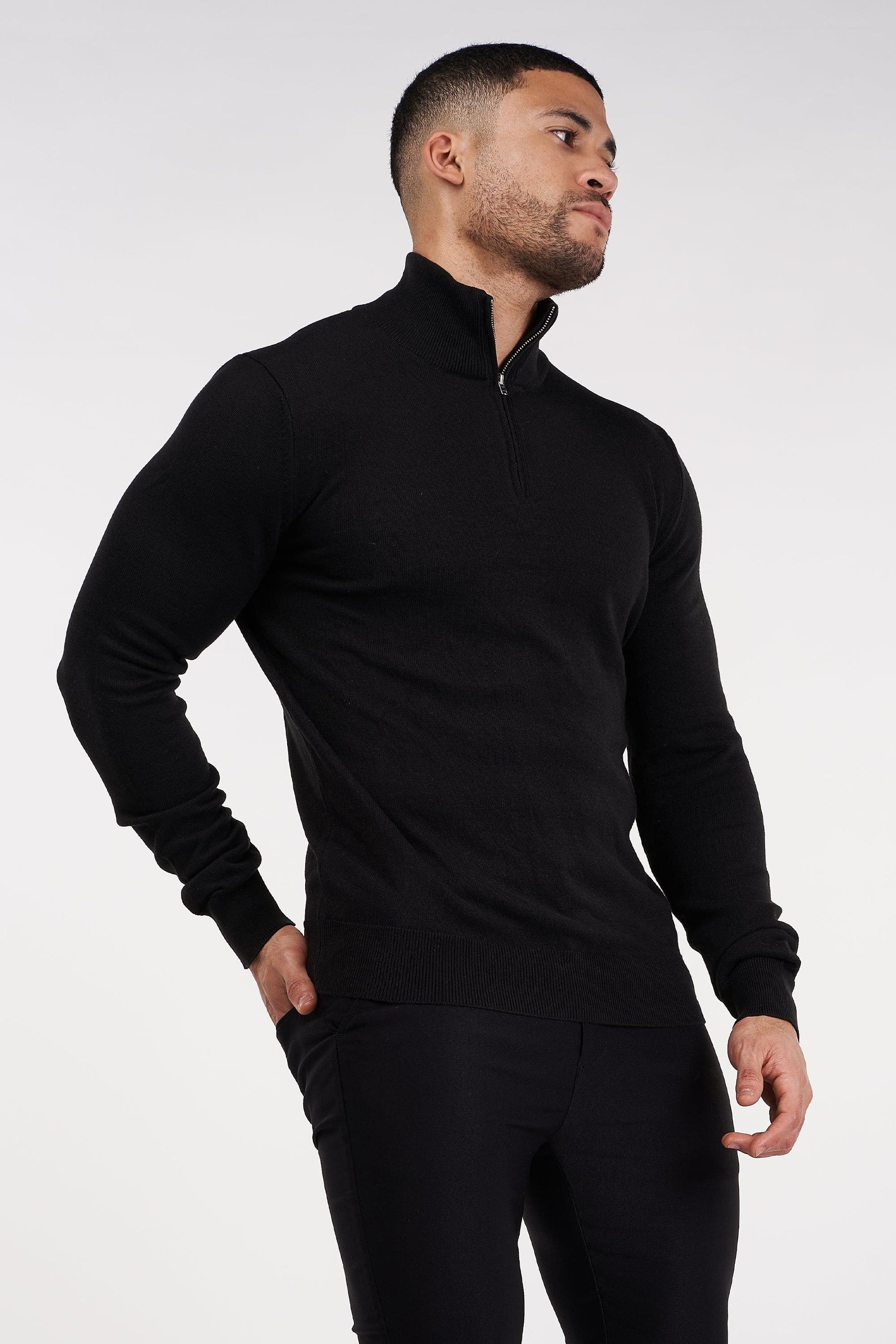 Santorini Lynx Men’s Black Sweater