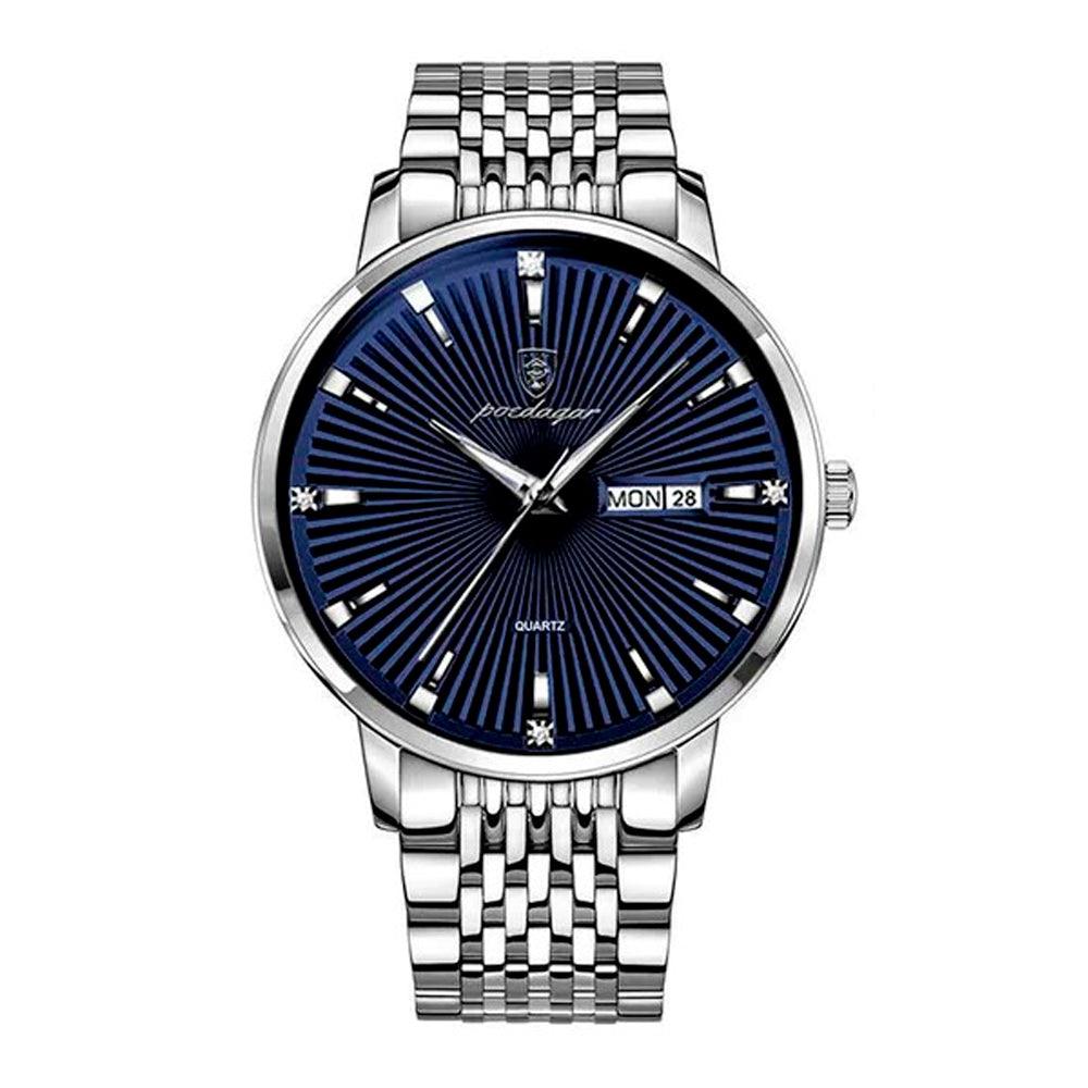 Poedagar Tempus Men’s Watch | Stainless Steel Strap
