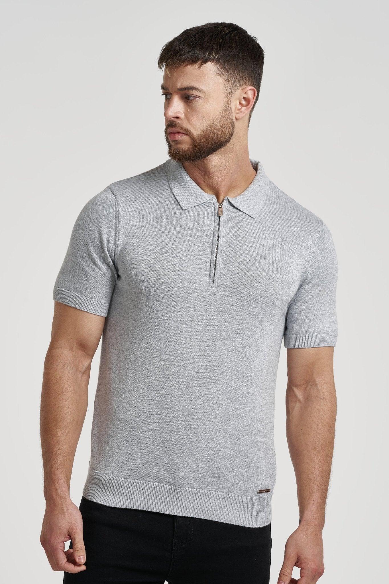Men’s Pima Zip Polo Lynx Alpha