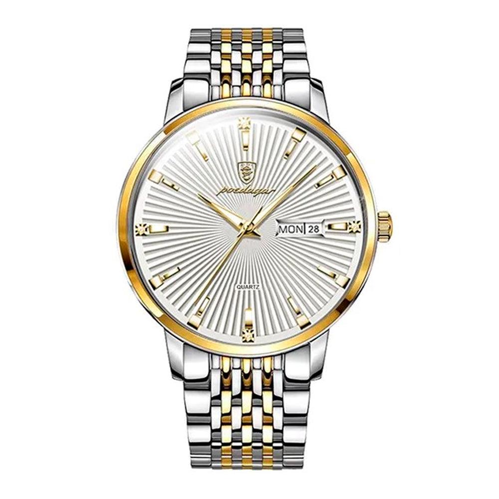 Poedagar Tempus Men’s Watch | Stainless Steel Strap