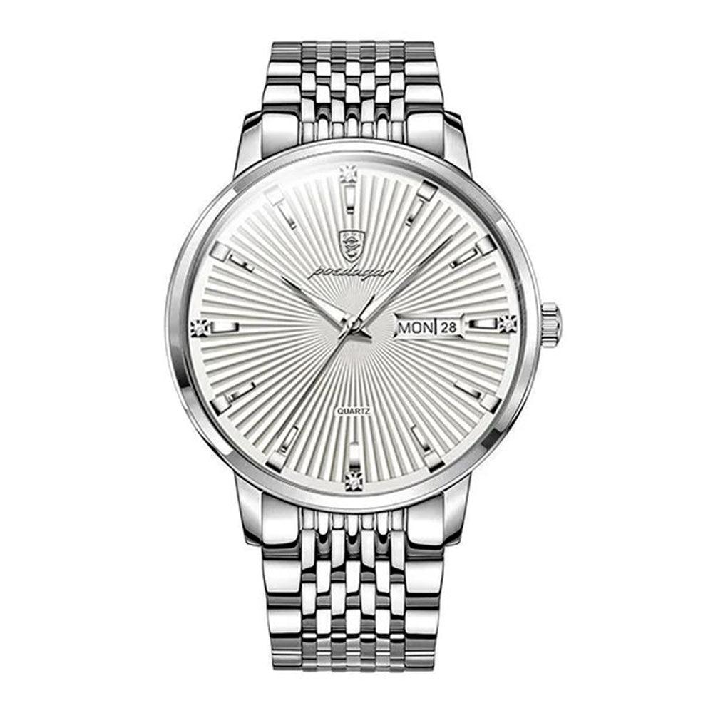 Poedagar Tempus Men’s Watch | Stainless Steel Strap