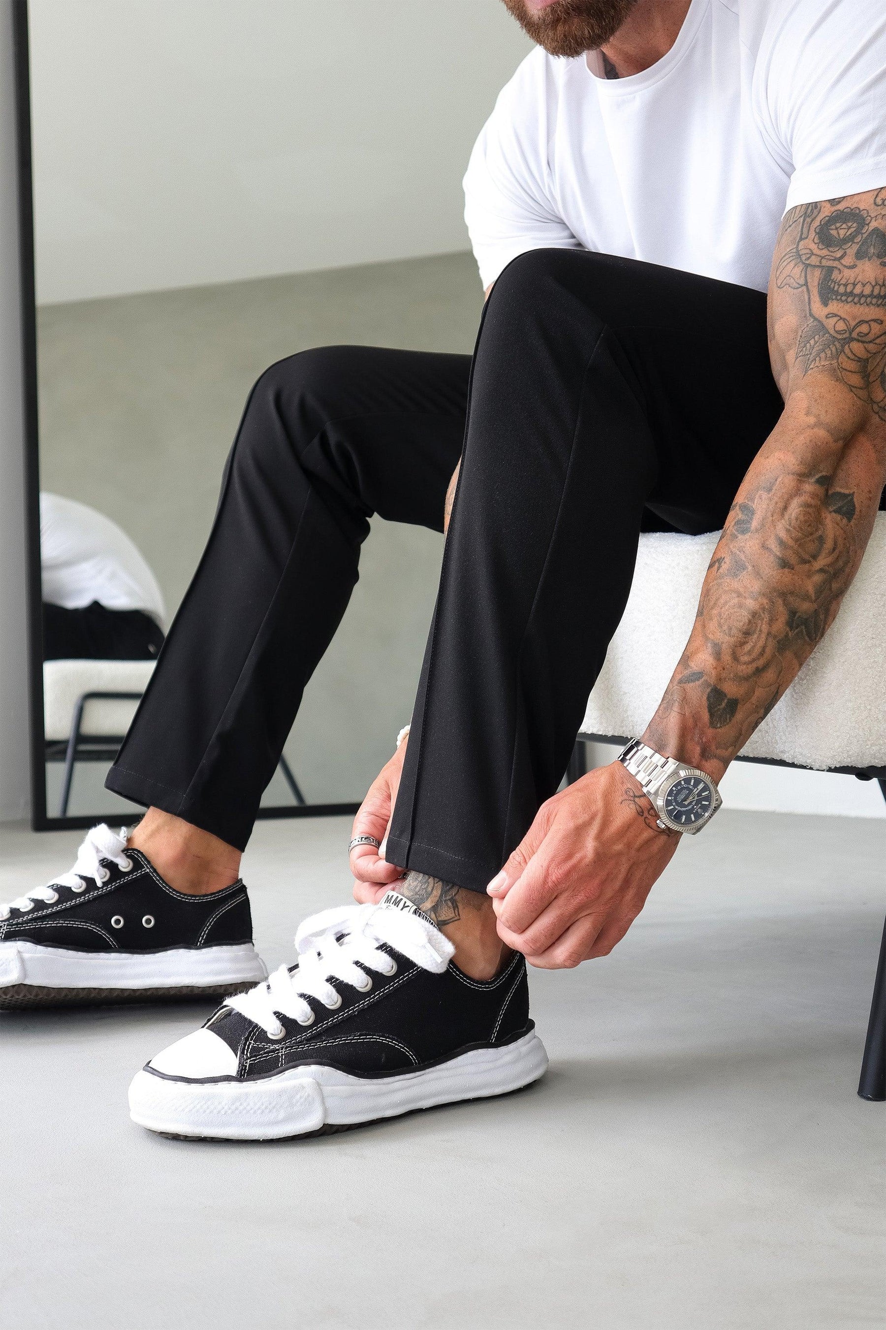 Calça Alfaiataria Masculina Capri Lynx Preta