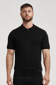 Camisa Polo Masculina Lynx Preta