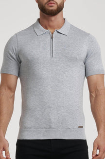 Camiseta Polo Pima Zíper Lynx Alpha
